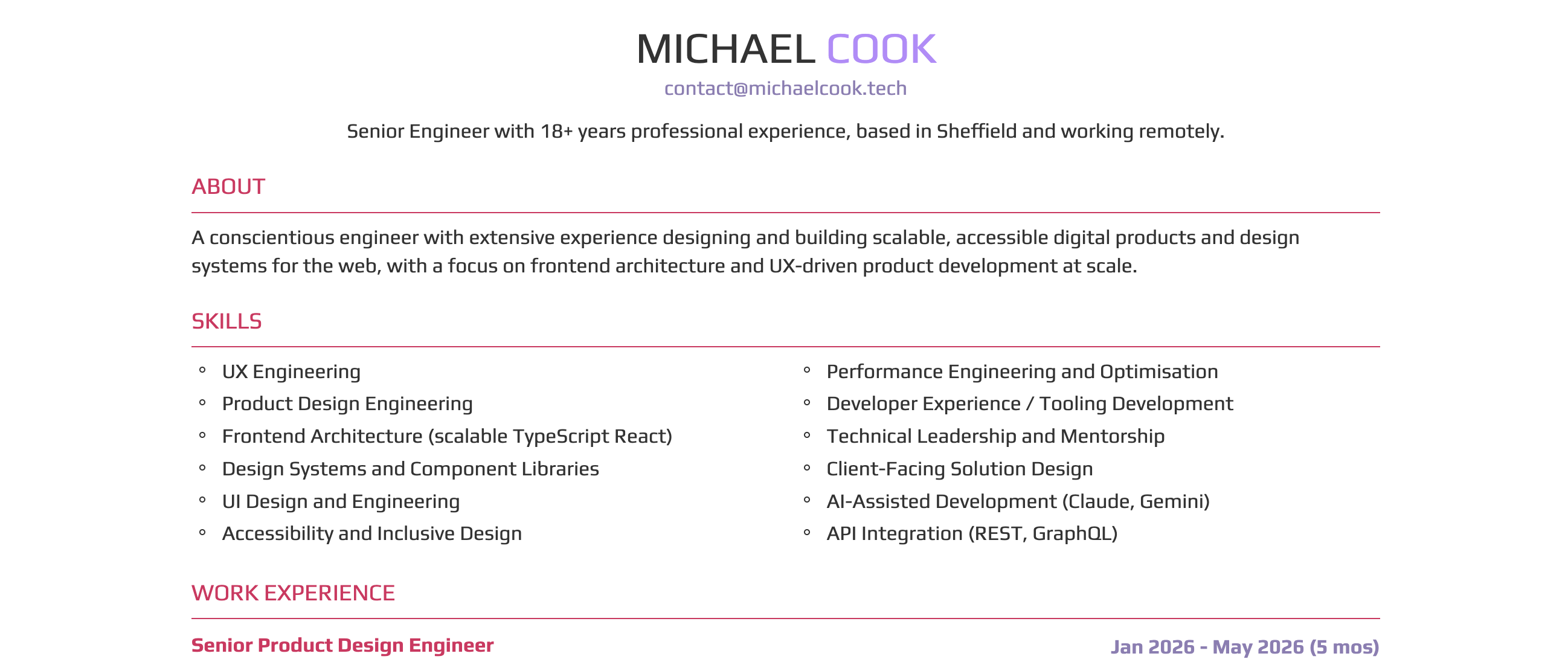 CV